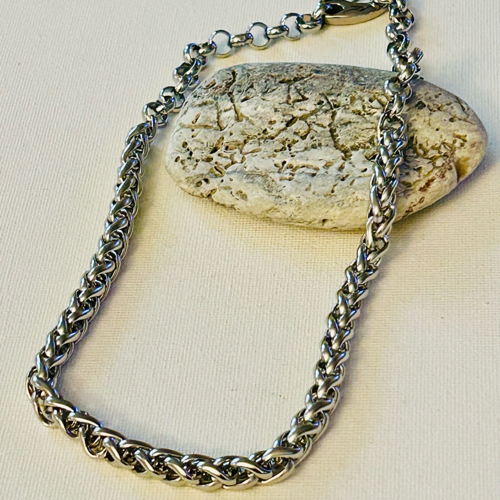 Chunky stainless steel chain necklace/ bracelet